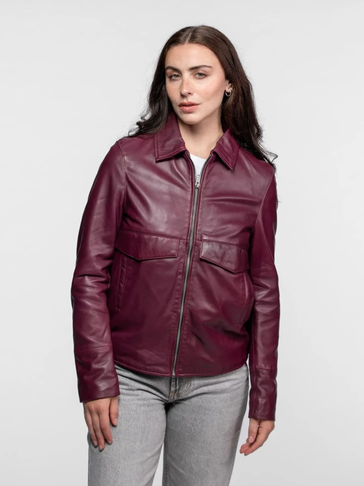 Lisa - Veste cuir femme