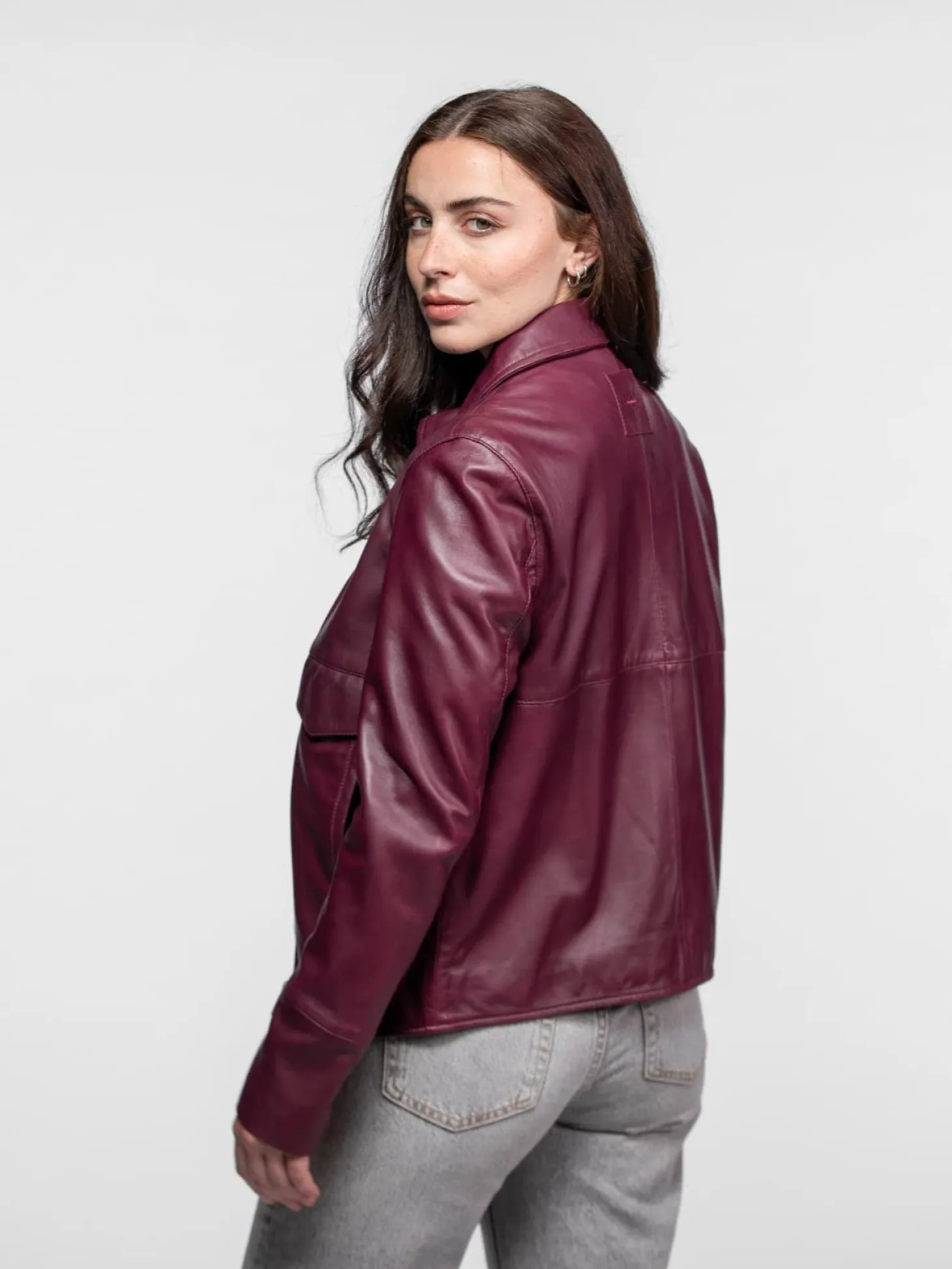 Lisa - Veste cuir femme