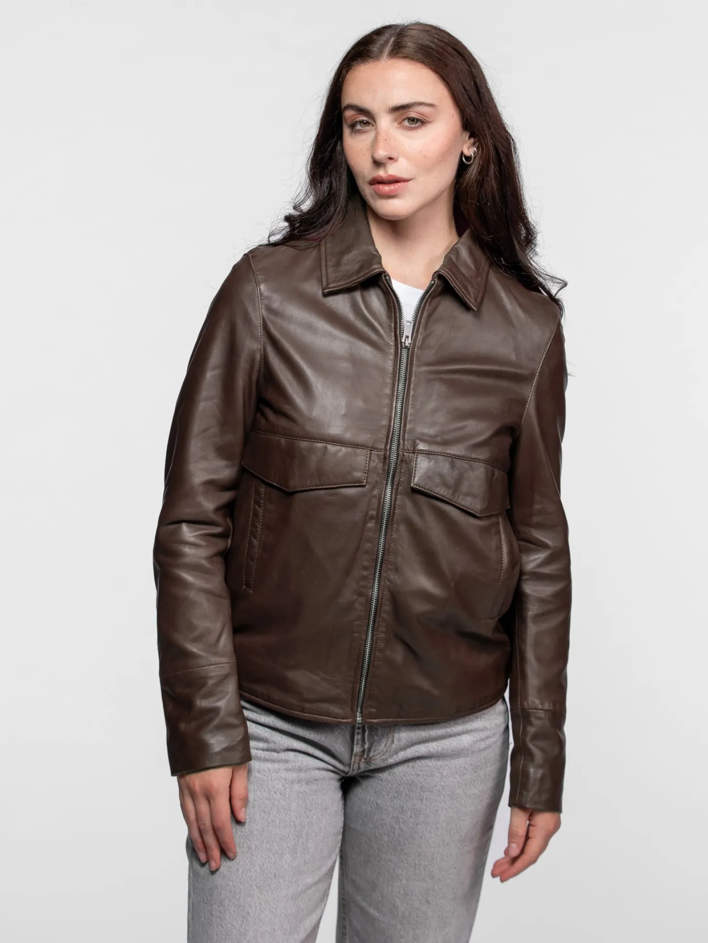 Lisa - Veste cuir femme