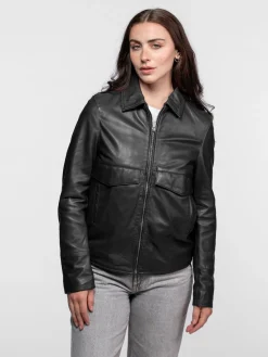 Lisa - Veste cuir femme