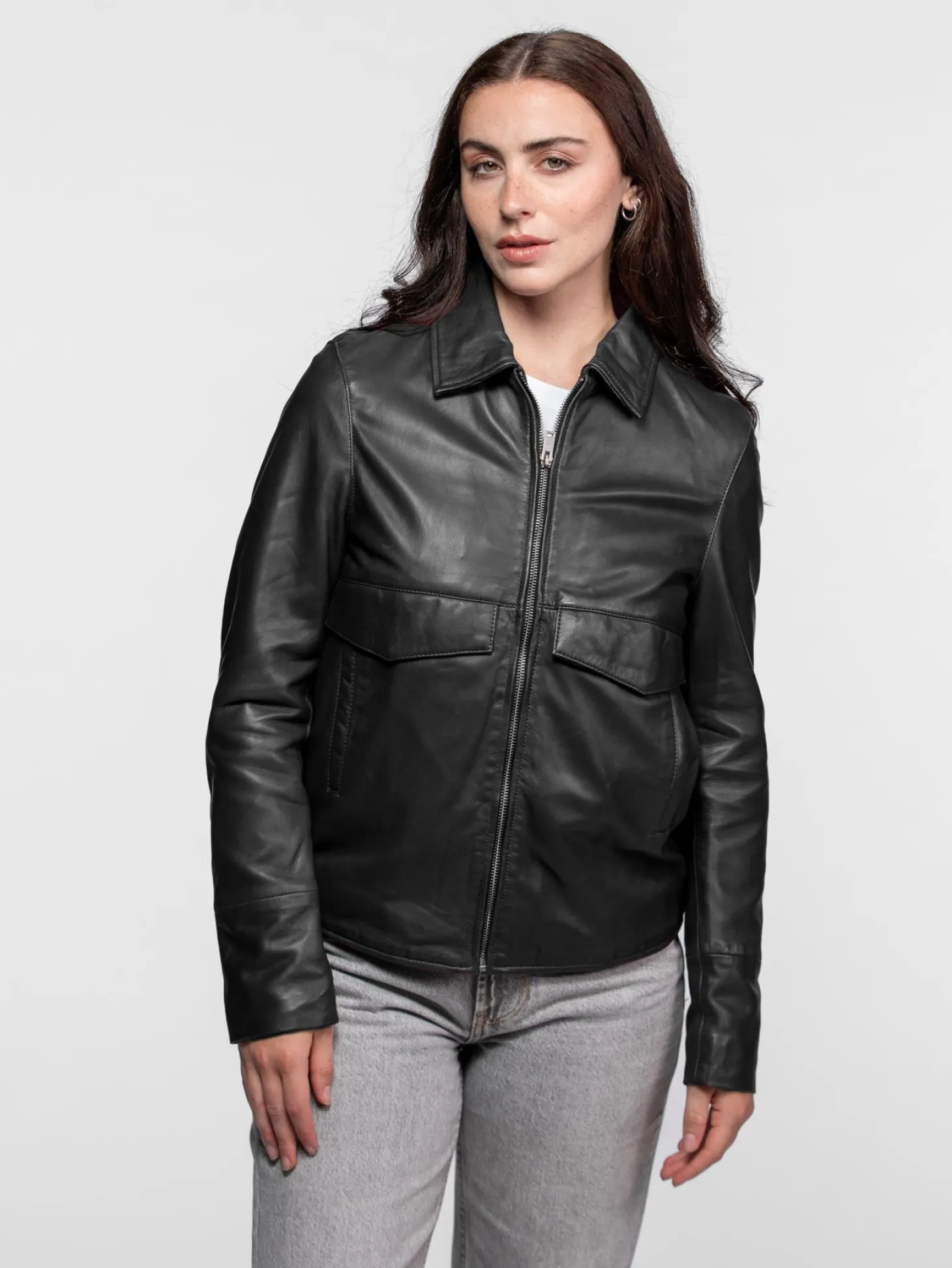Lisa - Veste cuir femme