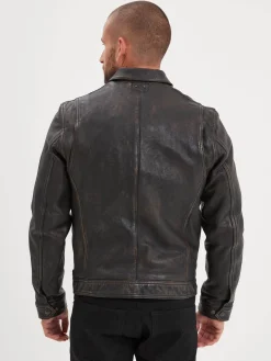 Lovel - Blouson cuir vintage homme