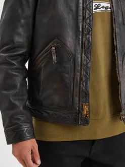 Lovel - Blouson cuir vintage homme