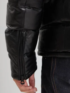 Luka - Doudoune cuir homme