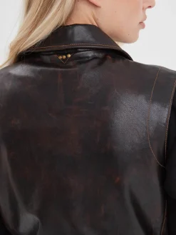 Madeline - Blouson cuir femme