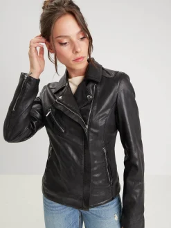 Margaux - Blouson cuir femme