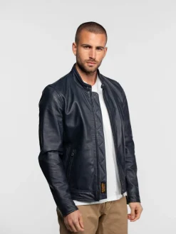 Mercer - Blouson cuir homme