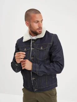 Mills - Veste en jean sherpa