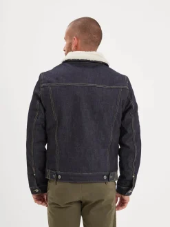 Mills - Veste en jean sherpa
