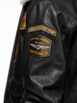 Mock - Blouson cuir aviateur
