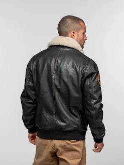 Mock - Blouson cuir aviateur