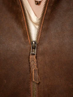 Mohave - Veste cuir capuche femme
