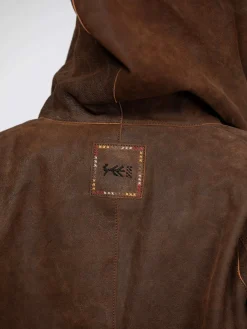 Mohave - Veste cuir capuche femme