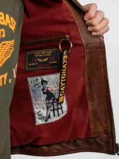 Monty - Blouson cuir aviateur