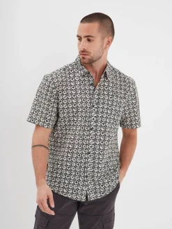 Moss - Chemise à motifs moto