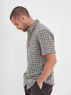 Moss - Chemise à motifs moto