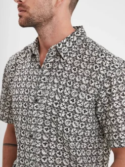 Moss - Chemise à motifs moto