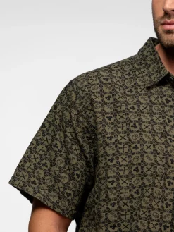 Moss - Chemise à motifs moto