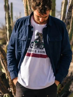 Moto bear - T-shirt textile homme