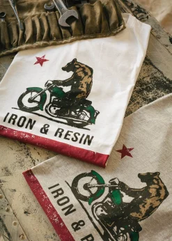 Moto bear - T-shirt textile homme