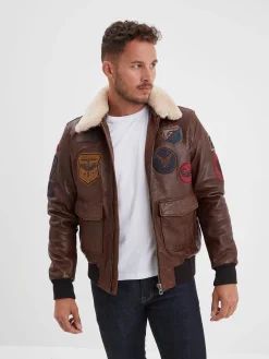 Mythic - Blouson air force cuir homme