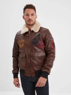 Mythic - Blouson air force cuir homme