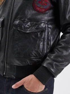 Mythic - Blouson air force cuir homme