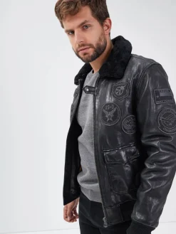 Mythic - Blouson air force cuir homme