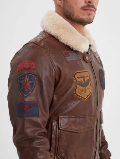 Mythic - Blouson air force cuir homme