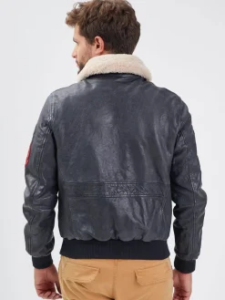 Mythic - Blouson air force cuir homme