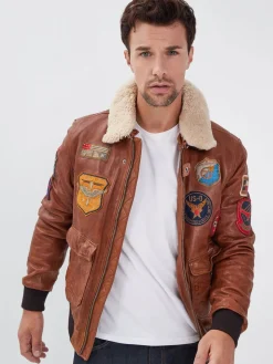 Mythic - Blouson air force cuir homme