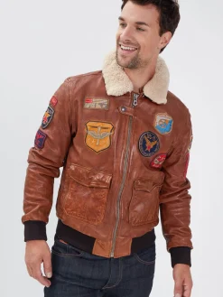 Mythic - Blouson air force cuir homme