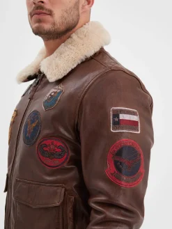Mythic - Blouson air force cuir homme
