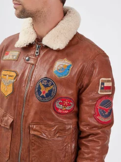 Mythic - Blouson air force cuir homme