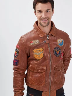 Mythic - Blouson air force cuir homme