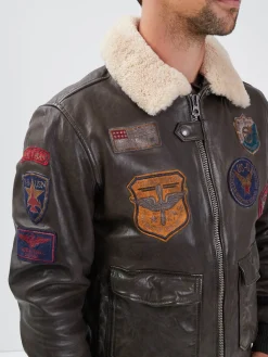 Mythic - Blouson air force cuir homme