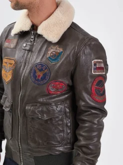 Mythic - Blouson air force cuir homme