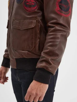 Mythic - Blouson air force cuir homme