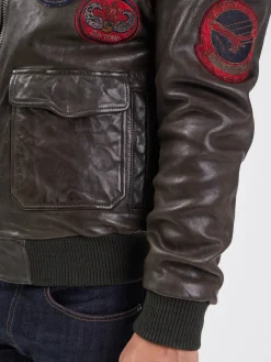 Mythic - Blouson air force cuir homme