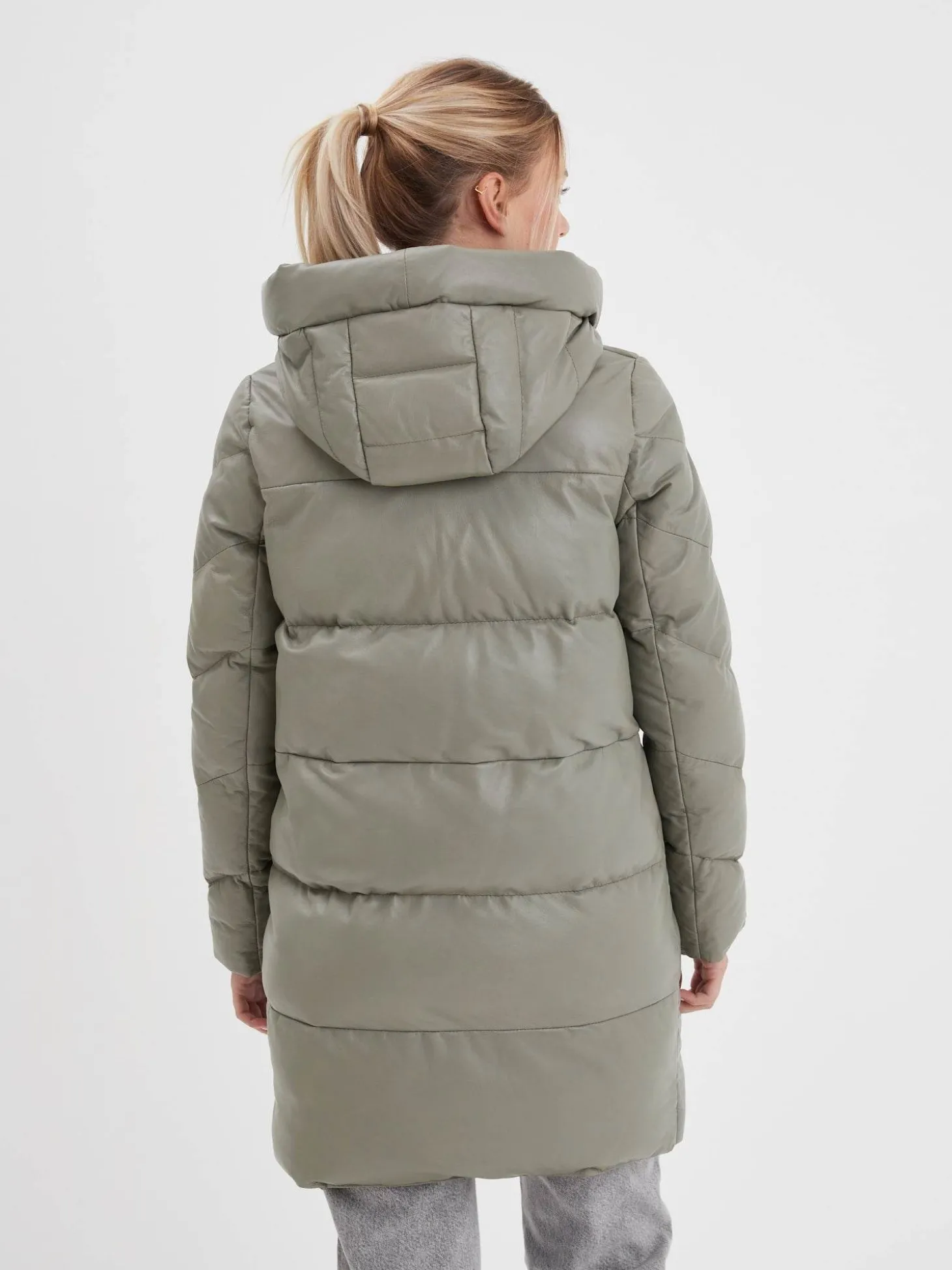 Olgar - Doudoune cuir femme