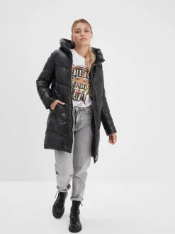 Olgar - Doudoune cuir femme