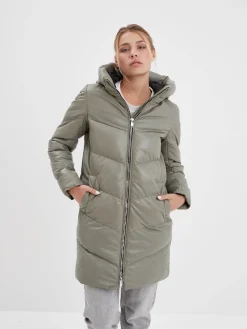 Olgar - Doudoune cuir femme