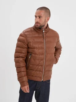 Onelda - Doudoune cuir homme