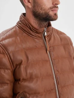 Onelda - Doudoune cuir homme