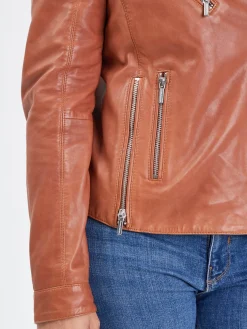 Paloma - Blouson biker cuir femme
