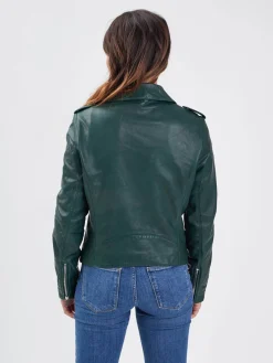 Paloma - Blouson biker cuir femme
