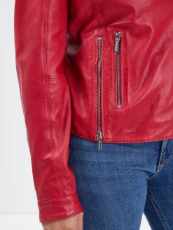 Paloma - Blouson biker cuir femme