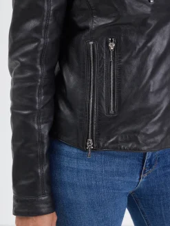 Paloma - Blouson biker cuir femme