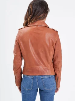 Paloma - Blouson biker cuir femme