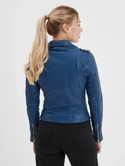 Paula - Blouson biker cuir femme